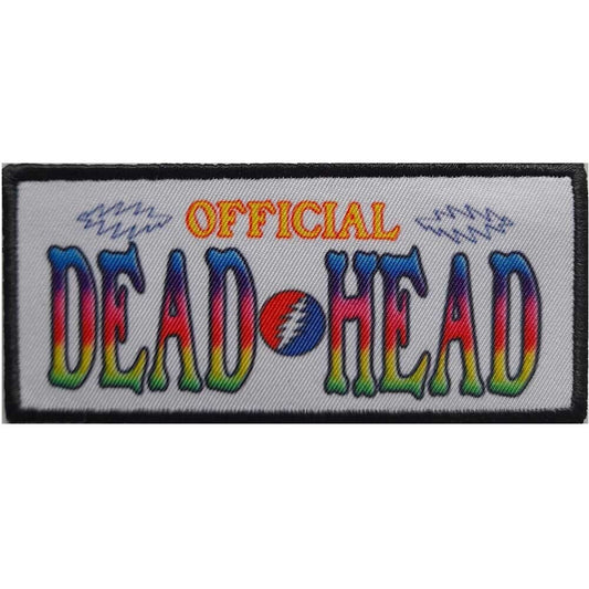 GRATEFUL DEAD Official Dead Head Patch - 1.75x4.1 Inch - Rock Band Embroidered Patch Applique Craft Supply - Officially Licensed