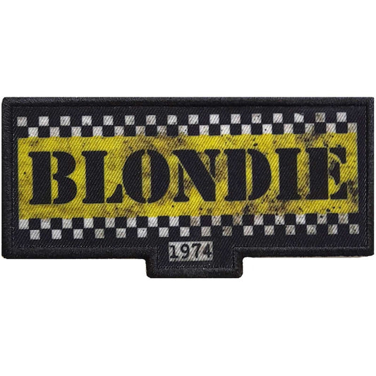 BLONDIE Taxi Patch - 4x2 Inch - Blondie Taxi Logo 1974 Rock Band Embroidered Patch Applique Craft Supply - Officially Licensed