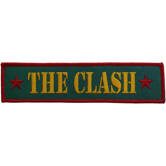 THE CLASH Army Logo Patch - 6x1.5 Inch - Clash Army Logo Rock Band Embroidered Patch Applique Craft Supply - Officially Licensed