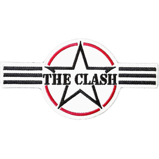 THE CLASH Army Stripes Patch - 6x3 Inch - Clash Army Stripes Rock Band Embroidered Patch Applique Craft Supply - Officially Licensed