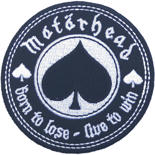 MOTORHEAD Patch - 3 Inch - Motorhead Born to Love Live to Win Rock Band Logo Embroidered Patch Applique Craft Supply - Officially Licensed