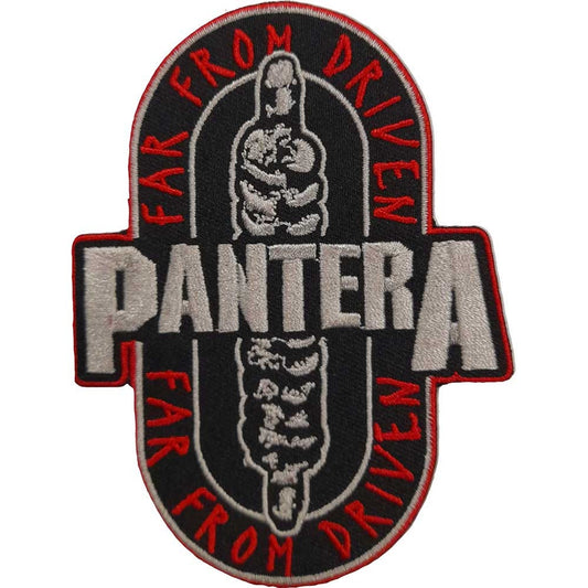 PANTERA Patch - 3.25x4.25 Inch - Pantera Far From Driven Heavy Metal Band Embroidered Patch Applique Craft Supply - Officially Licensed