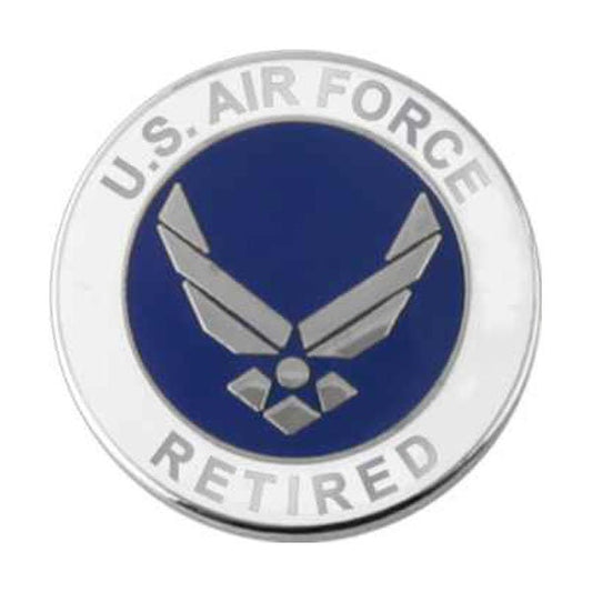 AIR FORCE Symbol Retired Lapel Pin - 0.75 Inch - United States Air Force USAF Enamel Pin Backpack Shirt Trading Button Pinback Craft Supply