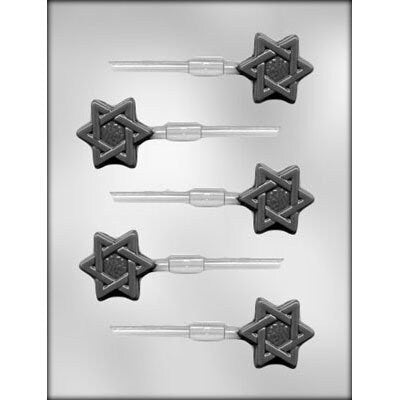 HAPPY CHANUKAH JEWISH Sucker Chocolate Candy Mold -- Judaism Jewish Holiday Star of David Lolly Lollipop Craft Supply
